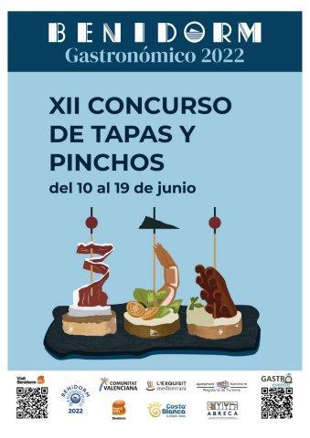 Cartel XII Concurso de Tapas y Pinchos de Benidorm